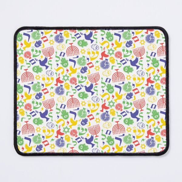 Item preview, Colorful Judaica Symbols Pattern designed and sold by Balagan Apparel.