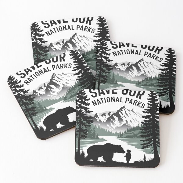 Item preview, Save Our National Parks Mountain Grizzly Bear  designed and sold by MyzoToyota.