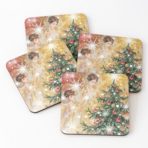 Item preview, Angels and Christmas Tree designed and sold by M-Y-A-R-T-.
