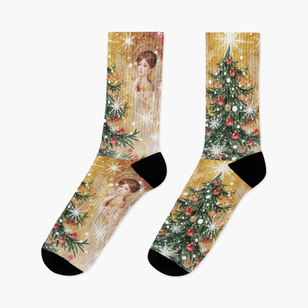 Item preview, Angels and Christmas Tree designed and sold by M-Y-A-R-T-.