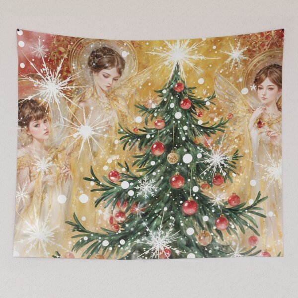 Item preview, Angels and Christmas Tree designed and sold by M-Y-A-R-T-.