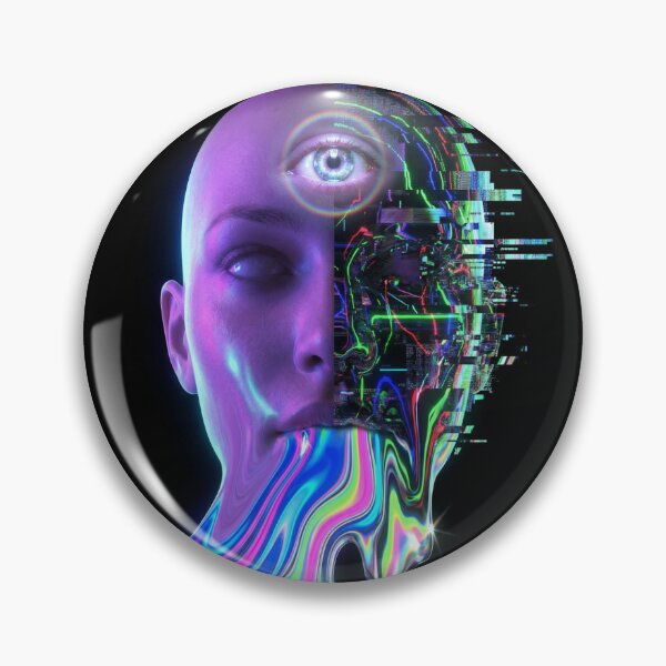 Item preview, Glitched Psychedelic Portrait designed and sold by CyberArtifacts.