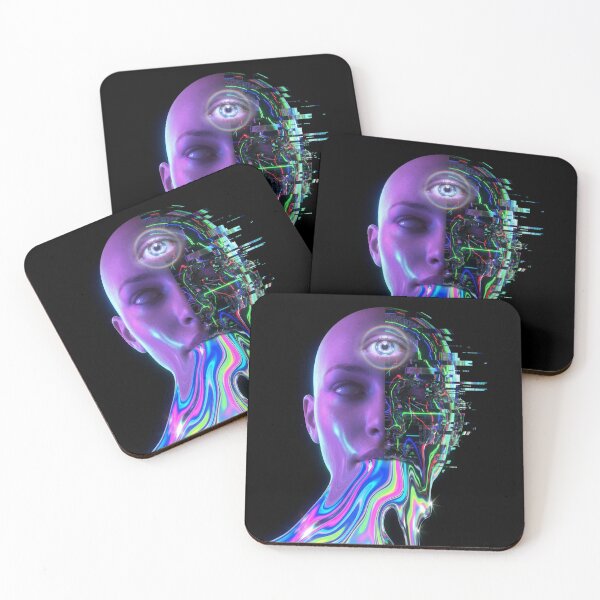 Item preview, Glitched Psychedelic Portrait designed and sold by CyberArtifacts.