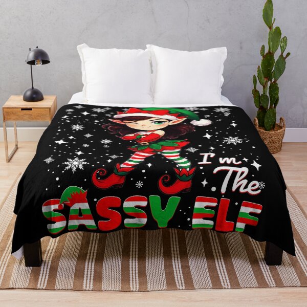 Item preview, Im The Sassy Elf Cute Snowflake Christmas Xmas designed and sold by WayTBeenkenArt.