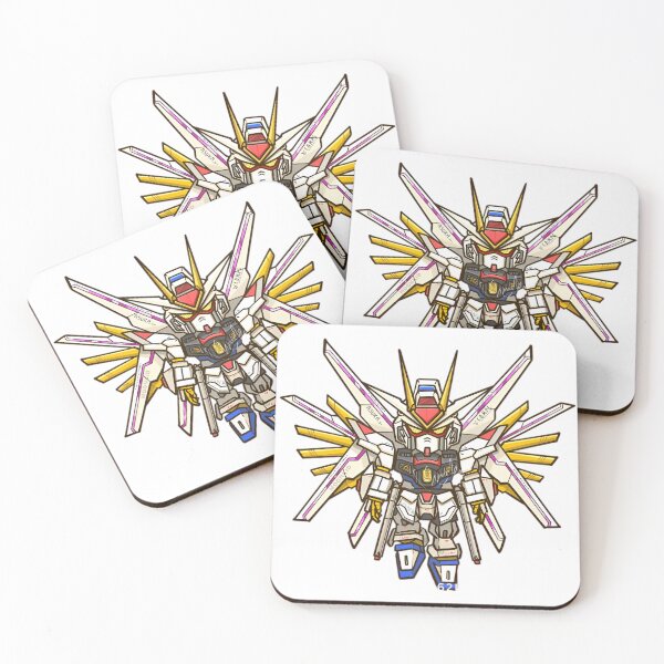Item preview, Radiant Wing Celestial Mech – Chibi Gold & White Armored Robot designed and sold by Dyan4.