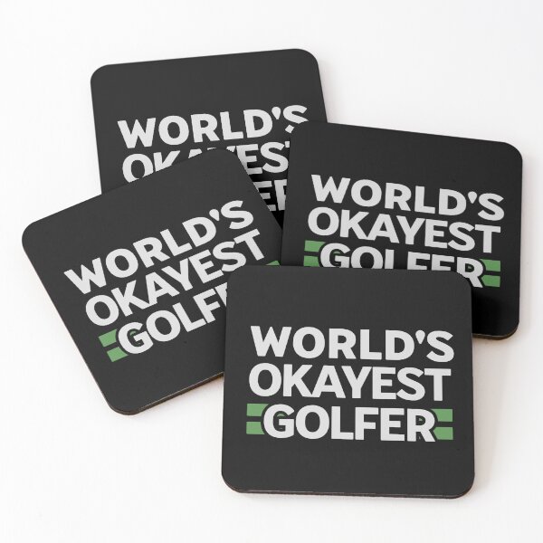 Item preview, World’s Okayest Golfer Bold Design designed and sold by dudelinart.