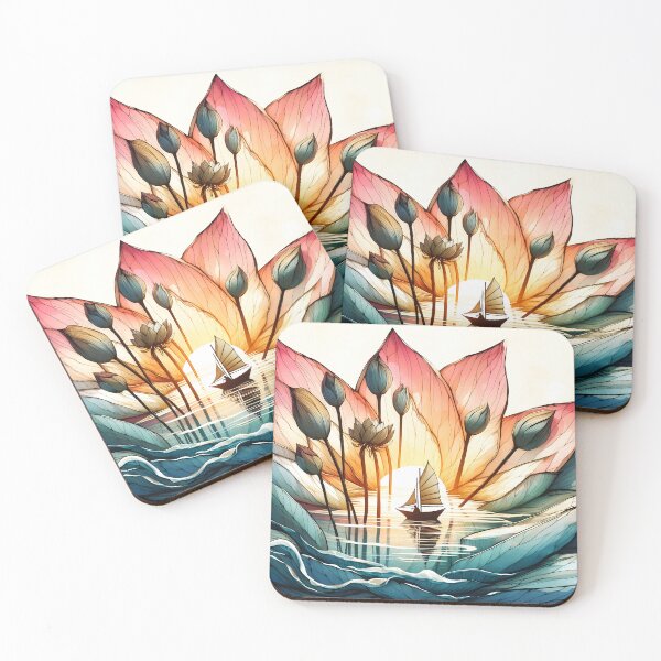 Item preview, Flower Boat, Ai Generated Art  designed and sold by ACC .