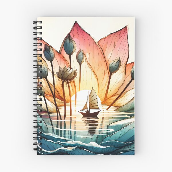 Item preview, Flower Boat, Ai Generated Art  designed and sold by ACC .