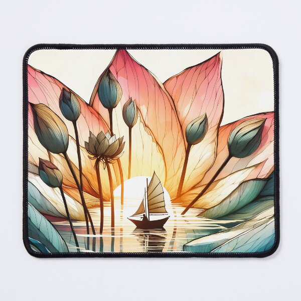 Item preview, Flower Boat, Ai Generated Art  designed and sold by ACC .