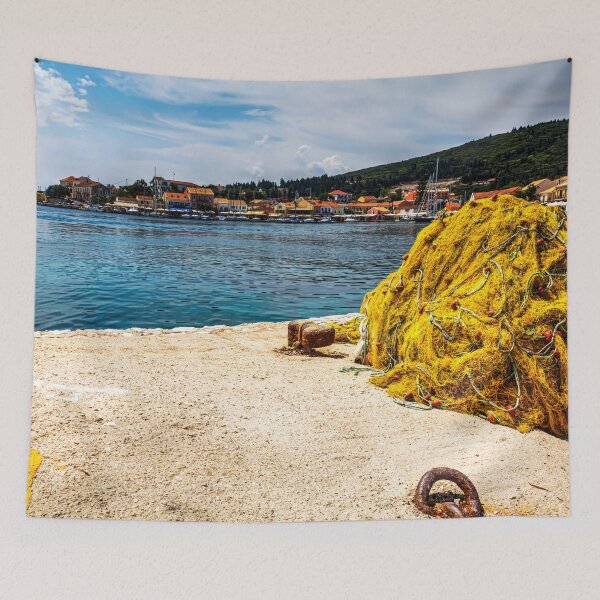 Item preview, Fiskardo Harbour Fishing Nets, Kefalonia, Greece designed and sold by Paul Thompson Photography.