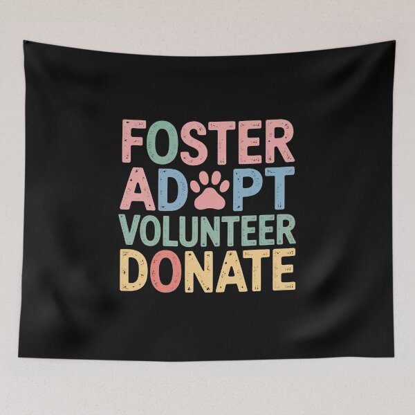 Item preview, Vintage FOSTER ADOPT VOLUNTEER DONATE Dogs Animal Shelter  designed and sold by NailMolisa.