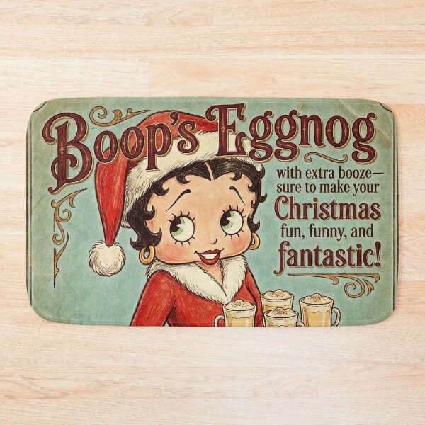 Item preview, Boop's Spiked Eggnog - Vintage 1930s Style Christmas Advertisement designed and sold by Hen-C-Art.