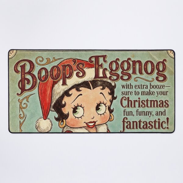 Item preview, Boop's Spiked Eggnog - Vintage 1930s Style Christmas Advertisement designed and sold by Hen-C-Art.