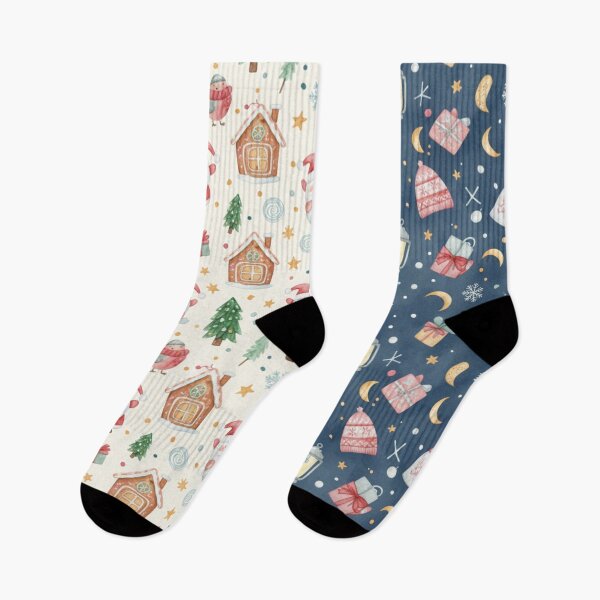 Item preview, Whimsical Winter Christmas Duo Seamless Pattern Set designed and sold by Oonward2021.