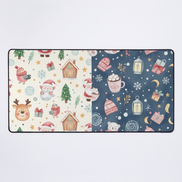 Item preview, Whimsical Winter Christmas Duo Seamless Pattern Set designed and sold by Dream Bloom Gallery.