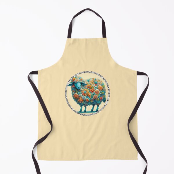 Item preview, Sheep Adorned with Thai Blooms designed and sold by Vanich-Panich.