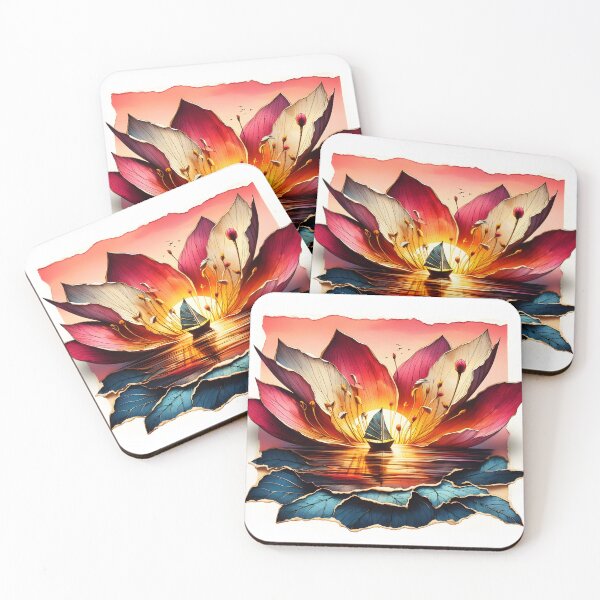 Item preview, Flower Boat, Ai Generated Art  designed and sold by ACC .