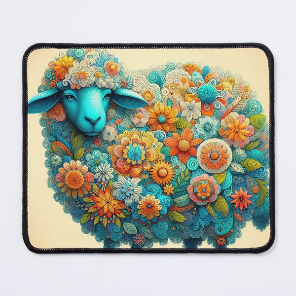 Item preview, Sheep Adorned with Thai Blooms designed and sold by Vanich-Panich.