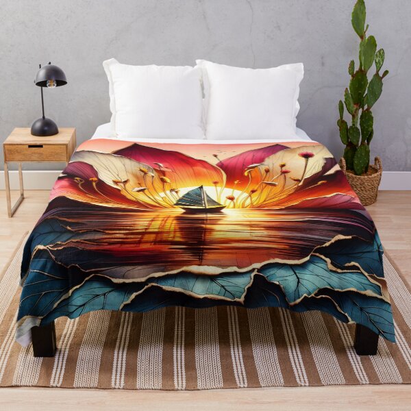 Item preview, Flower Boat, Ai Generated Art  designed and sold by ACC .