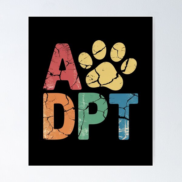Item preview, Vintage Rainbow Adopt A Dog Rescue Foster Adoption Month  designed and sold by NailMolisa.