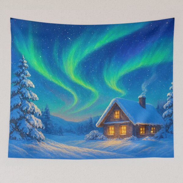 Item preview, Northern Lights over Winter Wonderland designed and sold by Sigtrix.