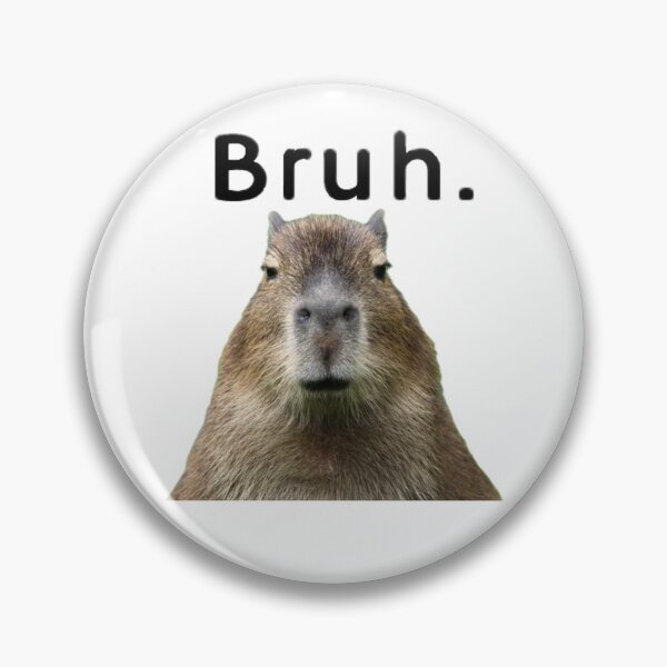 Item preview, Capybara bruh meme designed and sold by Hunter Schulz.