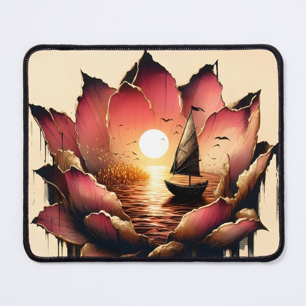 Item preview, Flower Boat, Ai Generated Art  designed and sold by ACC .