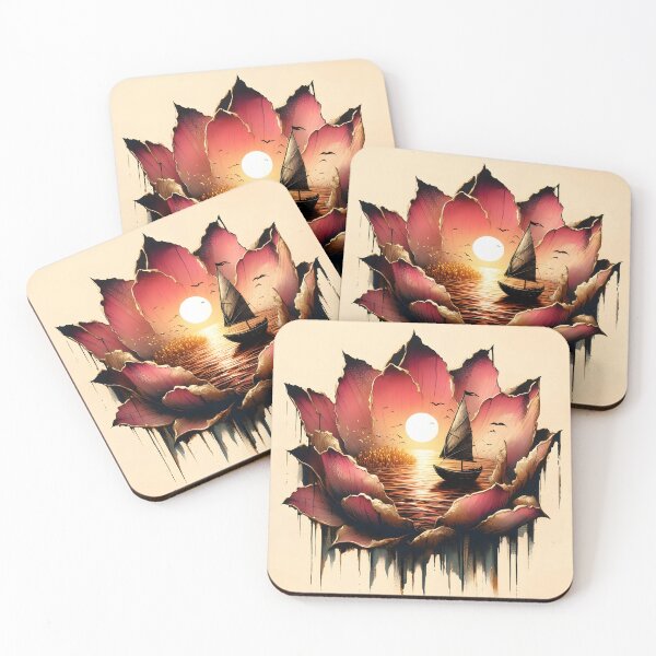 Item preview, Flower Boat, Ai Generated Art  designed and sold by ACC .