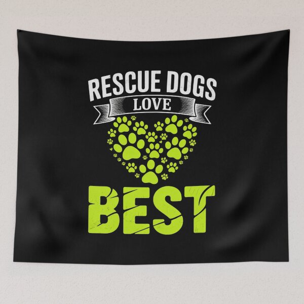 Artikelvorschau, Vintage Rescue Dogs Love Best Fur Pet Adopt Animal Paws entworfen und verkauft von NailMolisa.