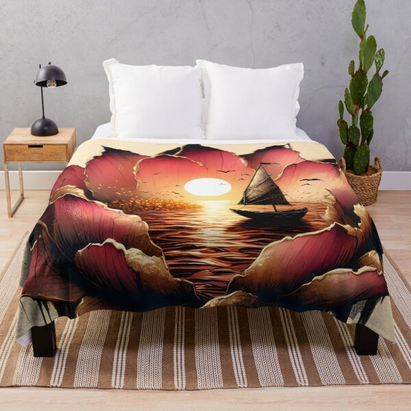 Item preview, Flower Boat, Ai Generated Art  designed and sold by ACC .