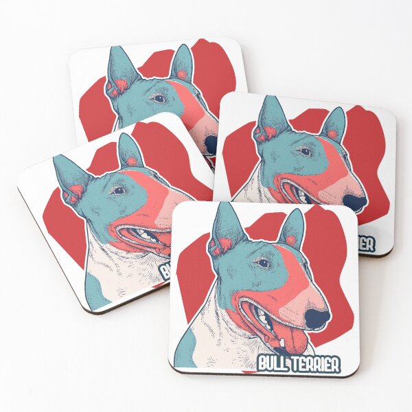 Item preview, Bull Terrier Pop: Bold Color Meets Canine Attitude designed and sold by ForeverPrintsOK.