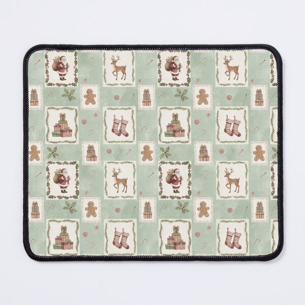 Item preview, Vintage Christmas Pattern with Santa, Gifts & Holiday Frames designed and sold by LilynIncStudio.