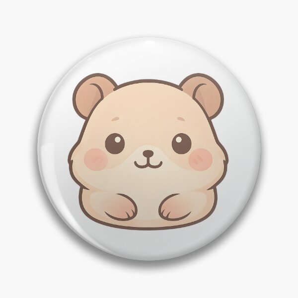 Item preview, Cute Hamster Soft Pastel Stencil Art designed and sold by HUMORONCOTTON.
