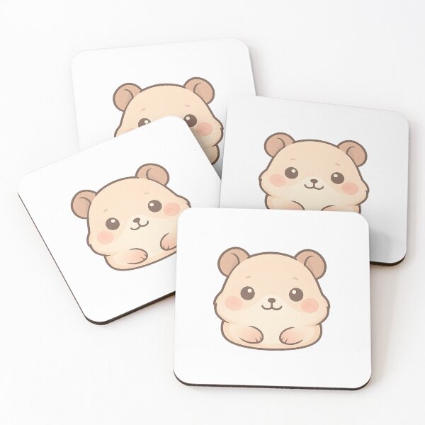 Item preview, Cute Hamster Soft Pastel Stencil Art designed and sold by HUMORONCOTTON.