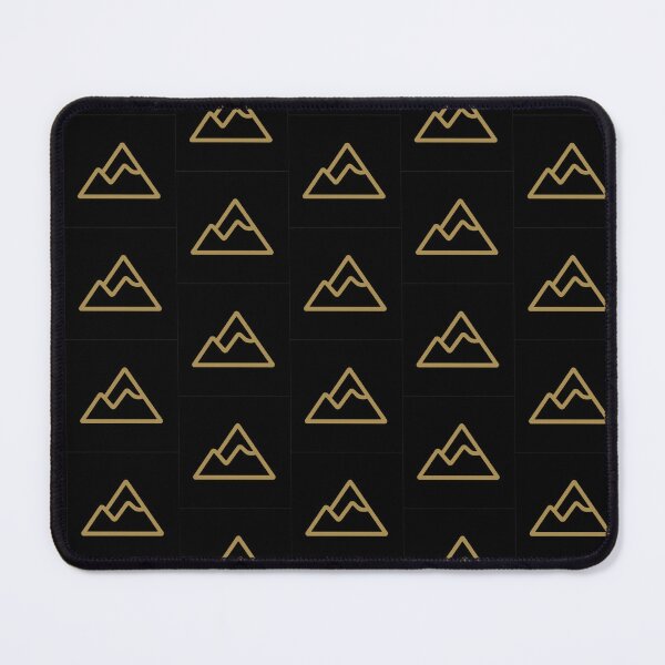 Item preview, Minimal Gold Mountain – Adventure Hiking Line Art designed and sold by PunchDrop.