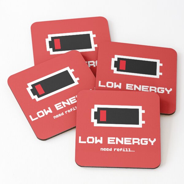 Item preview, Low Energy - Pixel Battery (Retro 8-bit) (with background) designed and sold by ProjetF.