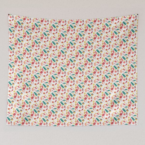 Item preview, Festive Christmas Decorations Repeat Pattern designed and sold by LucyWinton.
