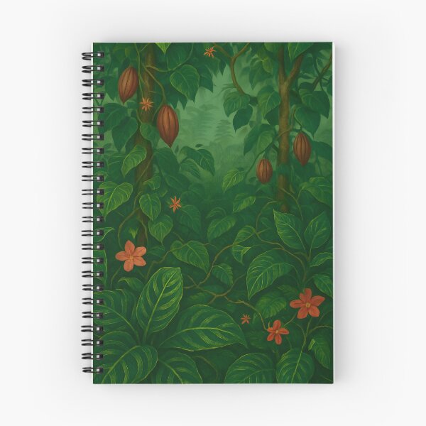 Item preview, Tropical Canopy Pattern – Cocoa Understory, Verdant Green Glow designed and sold by Artsy-With.