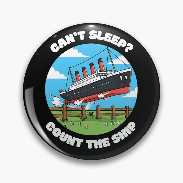 Item preview, Can't sleep? Count the ship Funny Bed Sleep designed and sold by KesekDesigns.