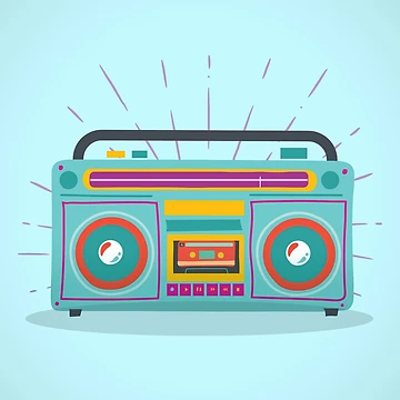Artwork thumbnail, Retro ghettoblaster by AndroidZ
