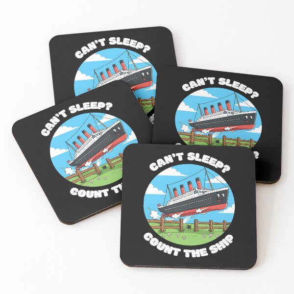 Item preview, Can't sleep? Count the ship Funny Bed Sleep designed and sold by KesekDesigns.