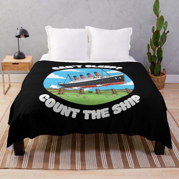 Item preview, Can't sleep? Count the ship Funny Bed Sleep designed and sold by KesekDesigns.