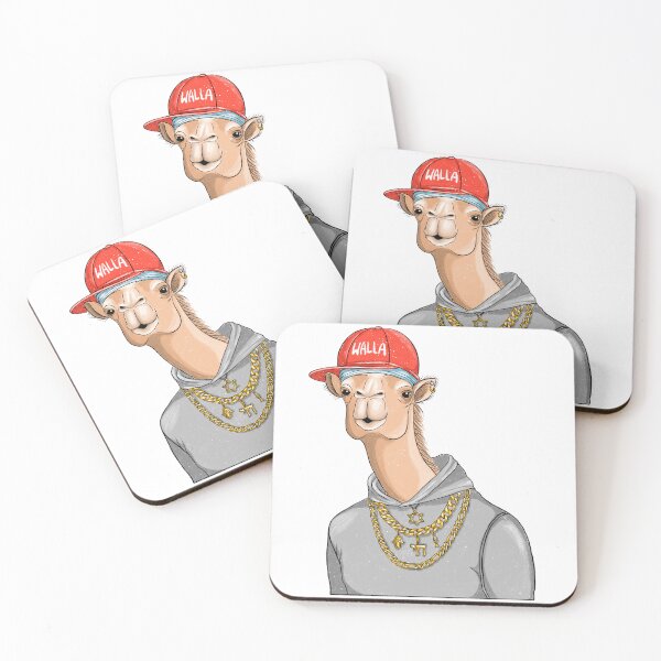 Artikelvorschau, Walla Camel – Lustiger Streetwear-Kamel-Cartoon entworfen und verkauft von Balagan Apparel.