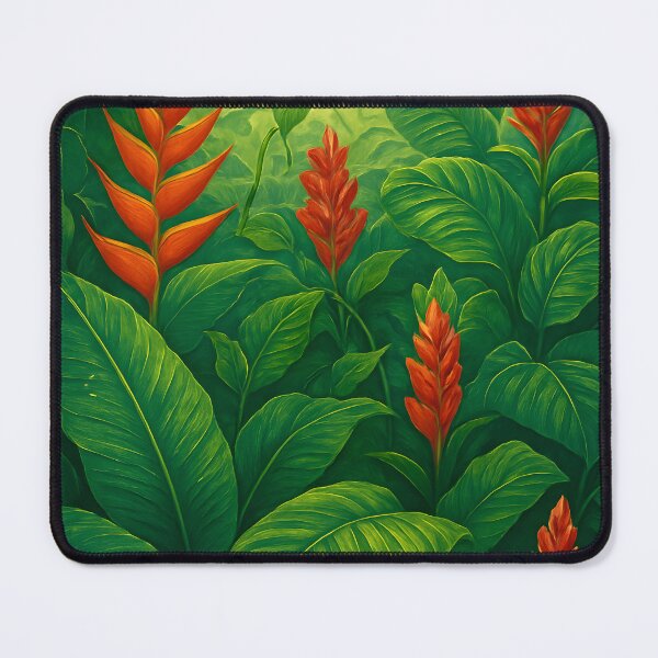 Item preview, Tropical Canopy Pattern – Heliconia Burst, Sunlit Forest Floor designed and sold by Artsy-With.