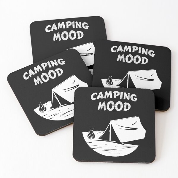 Item preview, Camping Mood Tent by the Campfire Illustration designed and sold by GetGoodFit.