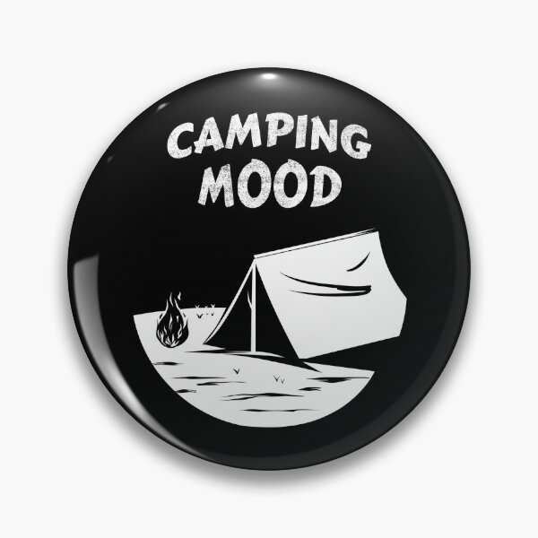 Item preview, Camping Mood Tent by the Campfire Illustration designed and sold by GetGoodFit.