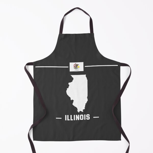 Item preview, Illinois State Pride, Minimalist Map & Seal Graphic Tee designed and sold by mashmosh.