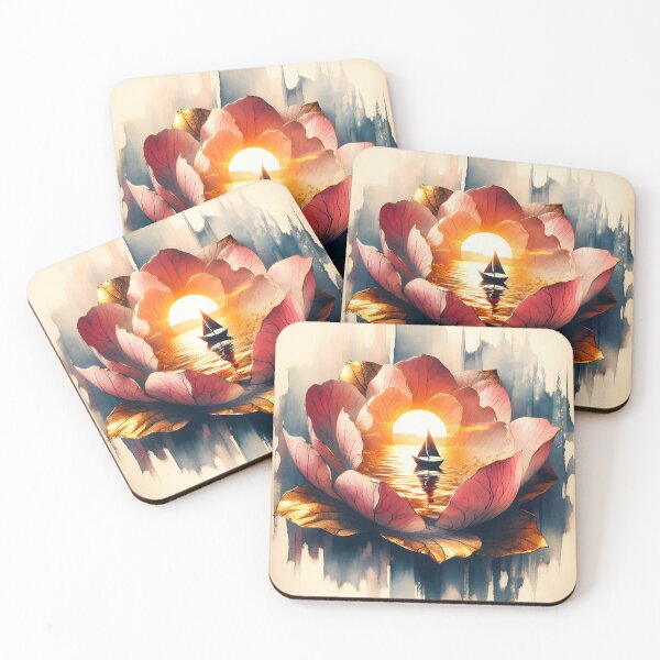 Item preview, Flower Boat, Ai Generated Art  designed and sold by ACC .