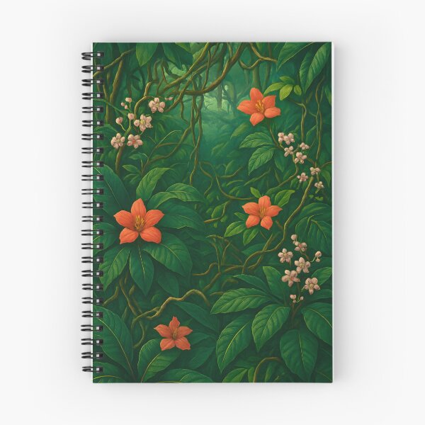 Item preview, Tropical Canopy Pattern – Hardwood Vines, High-Contrast Main Canopy designed and sold by Artsy-With.