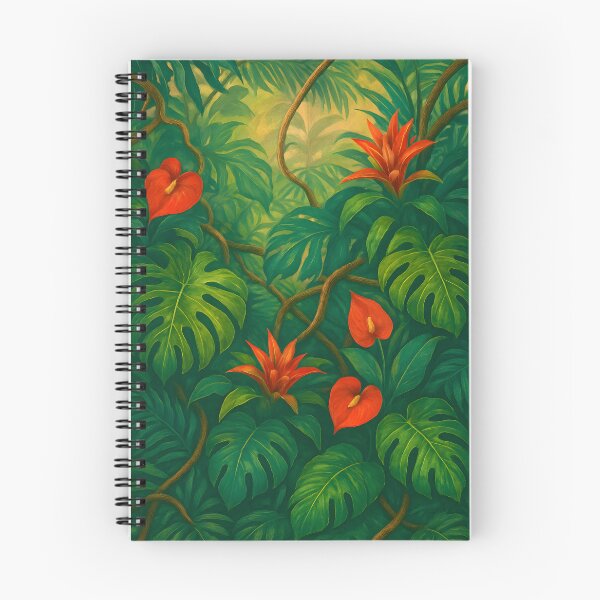 Item preview, Tropical Canopy Pattern – Bromeliads, Mid-Canopy, Shimmering Light designed and sold by Artsy-With.